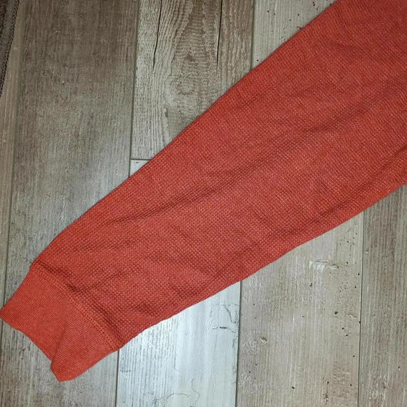 Member's Mark Thermal Crew Shirt Men's XL Waffle Knit Harvest Red Heather - Picture 7 of 12